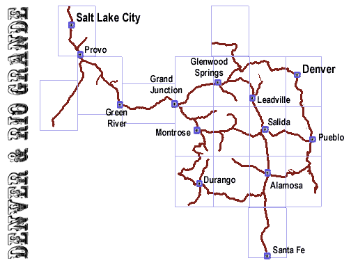 Map of Denver & Rio Grande