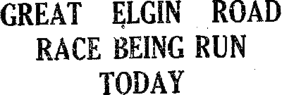 Great Elgin Road Race